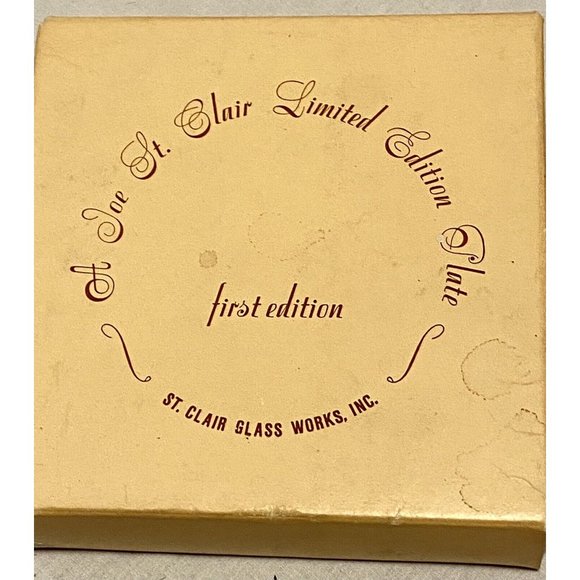 Vintage Joe St. Claire Marigold B.P.O.Elk Plate 5.5 Inch Diameter Numbered NIB - Picture 6 of 7